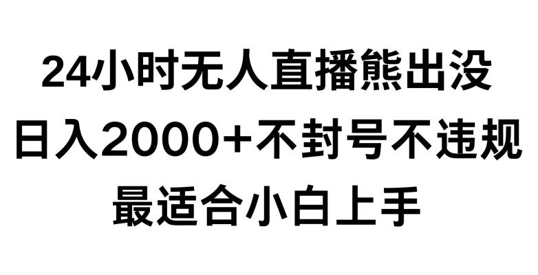 快手24小时无人直播熊出没，不封直播间，不违规，日入2000+，最适合小白上手，保姆式教学【揭秘】-千创分享