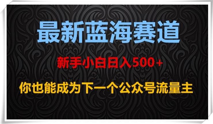 最新蓝海赛道，新手小白日入500+，你也能成为下一个公众号流量主【揭秘】-千创分享