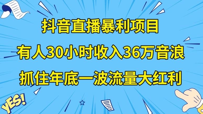 抖音直播暴利项目，有人30小时收入36万音浪，公司宣传片年会视频制作，抓住年底一波流量大红利【揭秘】-千创分享