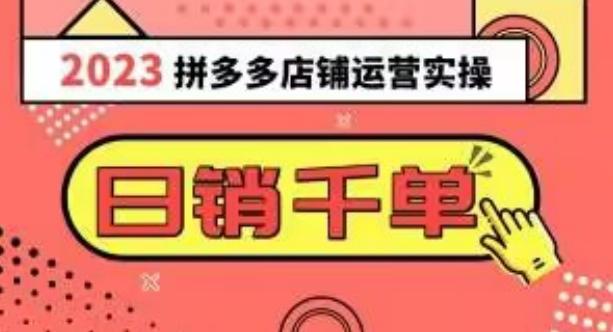 2023拼多多运营实操，每天30分钟日销1000＋，爆款选品技巧大全（10节课）-千创分享