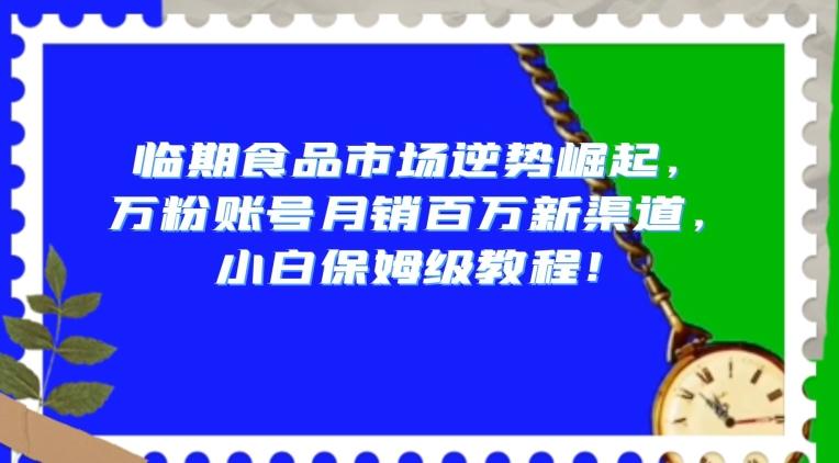 临期食品市场逆势崛起，万粉账号月销百万新渠道，小白保姆级教程【揭秘】-千创分享