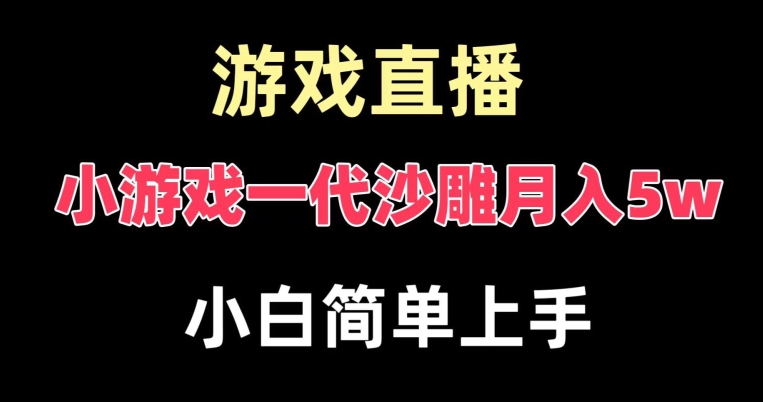 玩小游戏一代沙雕月入5w，爆裂变现，快速拿结果，高级保姆式教学【揭秘】-千创分享