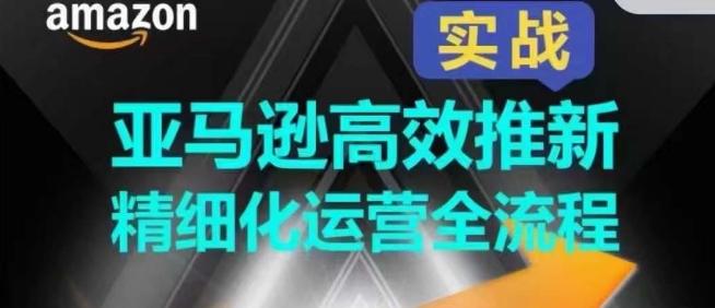 亚马逊高效推新精细化运营全流程，全方位、快速拉升产品排名和销量!-千创分享