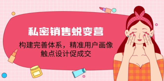 私密销售蜕变营：构建完善体系，精准用户画像，触点设计促成交-千创分享