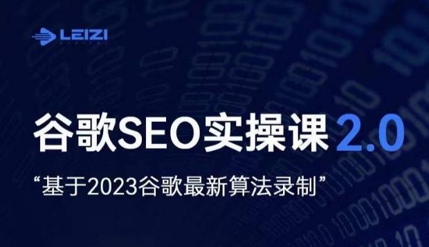 雷子·谷歌SEO 2.0实战课，独立站询盘自由必备，基于2023谷歌最新算法录制-千创分享